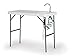 Organized Fishing FTPFC-118 Fish Fillet and Cleaning Table or Portable Folding Gardening Table with Sink, Drain, Faucet and Spray Cleaner, 45.1″ x 23.2″ x 37.2″, Granitethumb 1