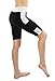 iLoveSIA Women's Tights Capri YOGA Running Pants Leggings Black+White L