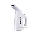 PureSteam Portable Fabric Steamer (White) - Powerful, Fast-Heating, Garment Steamer with Ergonomic Handheld Design and Easy-Fill Tank for 10 Minutes of Continuous Steam - Ideal for Home and Travel