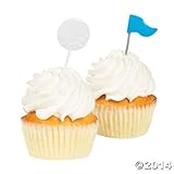 Golf Party Food Cupcake Picks - 25 pcs