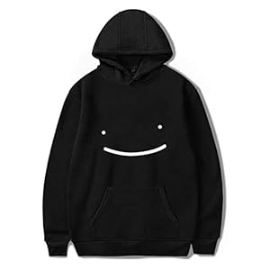 Tieners Dreamwastaken Dream Smile Merch Hoodie Sweatshirt Mannen/Dames Casual Katoen Cartoon Kleding Plus Size (Color…