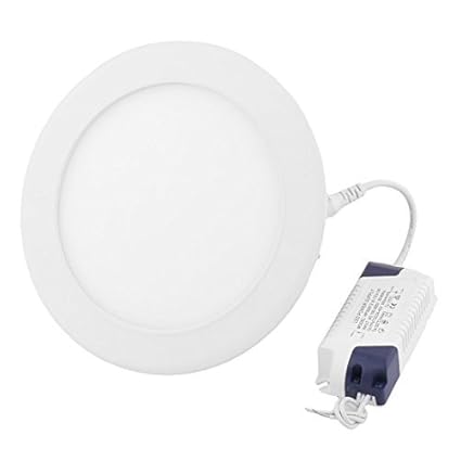 eDealMax blanca 12W Ronda Inicio regulable LED empotrada en el techo panel hacia abajo AC100-