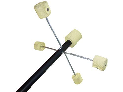 Trick Concepts 10 Fire Dragon Staff 5ft - Fire Dragon Staff with Flexible Spines, Cushion Grip and Kevlar Wick