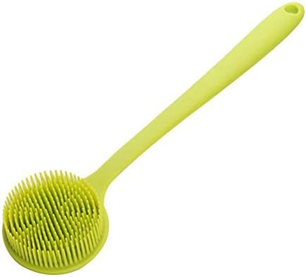 Mdeper Silicone Bath Brush Shower Body Scrubber Brush Long Handle Shower Scrubber with Ultra Soft Bristles