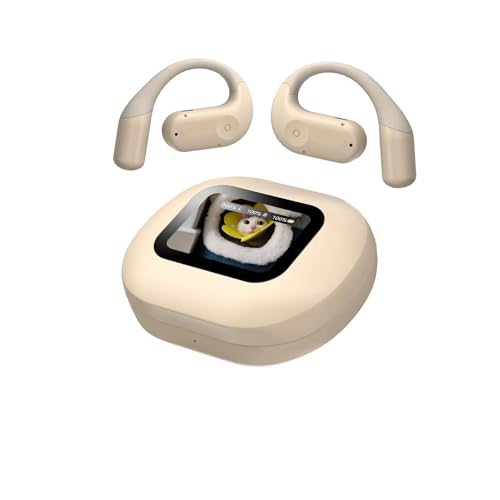 Écouteurs intra-auriculaires ouverts Bluetooth sans fil avec écran sans fil Écouteurs à conduction Air Bone avec écran tactile Affichage LED Écouteurs sans fil Écouteurs de sport