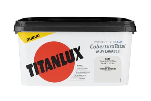 Cobertura Total pintura para paredes Blanco Piedra 4L