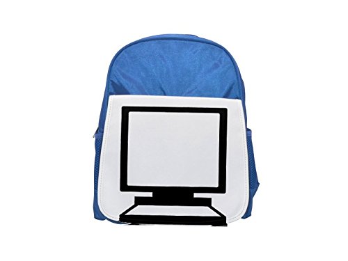 Computer icon printed kid's blue backpack, Cute backpacks, cute small backpacks, cute black backpack, cool black backpack, fashion backpacks, large fashion backpacks, black fashion backpack