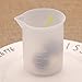 WEFOO 3 Pcs Silicone Measuring Cup DIY Resin Glue Tools Cup Making Handmade Craft,100ml