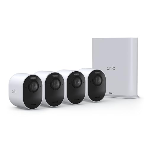 Arlo Ultra Wireless Security Camera 4K HDR (3rd Gen) - 4-Cam + SmartHub