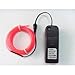 Onite Neon Glowing Strobing Electroluminescent EL Wire Light with Battery Pack Controller for Parties, Halloween, Automotive, Advertisement Decoration (16.4ft, Pink)