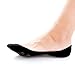 SHEEC - SoleHugger SECRET - Women's Cotton No-Show Socks (Black/Small)