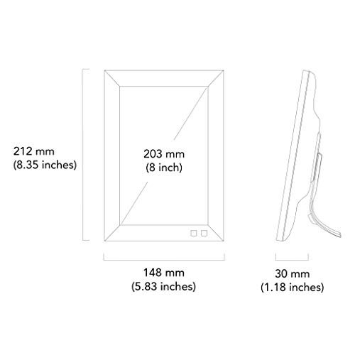 NIX 8 Inch Digital Picture Frame (NonWiFi) Portrait or Landscape