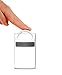 Best PREMIUM Airtight Storage Container for Coffee Beans, Tea and Dry Goods - EVAK - Innovation that Works by Prepara, Glass and Stainless, White Gloss Handle, Mini