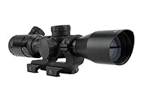 Monstrum Tactical 3-9x32 Rifle Scope with Rangefinder Reticle and Offset Reversible Scope Rings
