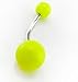 Coolrunner ® Wholesale Belly Navel Button Rings Bar Barbells Ball Acrylic Steel (100)