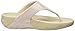 FitFlop Women's Lulu Shimmersuede Flip Flop, Nude, 9 M US