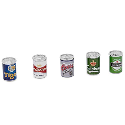 American Heritage Industries Dollhouse Beer Cans- Set of 5 1:12 Scale ...