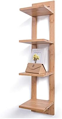 Floating Wall Shelf 3 4 Layer Wooden Wall Mounted Bookcase Multifunctional Wall Mounted Plant Display Stand Layered Storage Jssfqk Color Wood Color Size 20 20 2 89cm Amazon Ae