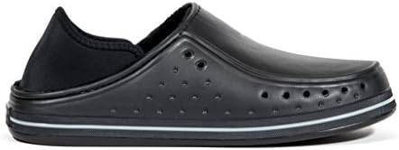 Swiss Wear Casual Loafer Mens Slip on Boat Shoe - Limited Edition (12, Black/Black (Fleece))