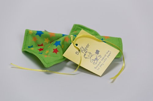 Baby Paper - Crinkly Baby Toy - Green with Stars