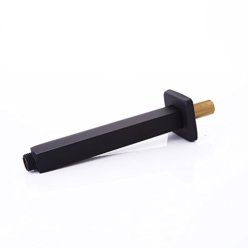 KunMai 8 Inch Rainshower Shower Arm for Ceiling Mount in Black