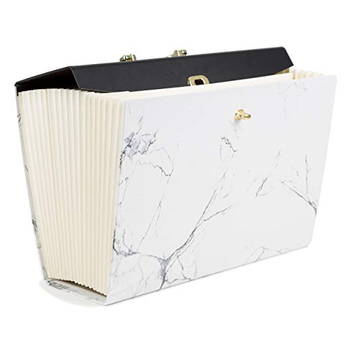 U Brands Fashion Expandable File Folder, Letter Size, 19 Pockets