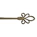 Kenney Blaine 5/8” Standard Decorative Window Curtain Rod, 86-120