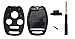 2 Pcs Replacement Key Fob Case Shell Fit for Honda Accord Ridgeline Civic CR-V Remote Key Fob Cover Cutting NOT Required