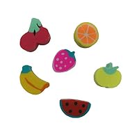 LMC Products Mini Fruit Erasers for Kids - 150 pc Bulk Food Pencil Erasers - Cute erasers for Classroom prizes and Party Favors