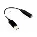 Fonus 3.5mm Female To Type-C Male Headset Adapter Audio Jack USB-C Port Earphone Converter Supports Hands-free Microphone Compatible With Motorola Moto Z, Z2, Z3, Force Droid Models ONLY