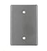 Leviton 1-Gang Blank Device Wallplate, Oversized, Non-Magnetic Stainless Steel, 84114-40