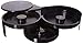 Doznegg Margarita/cocktail 3-Tier Bar Glass Rimmer, Black