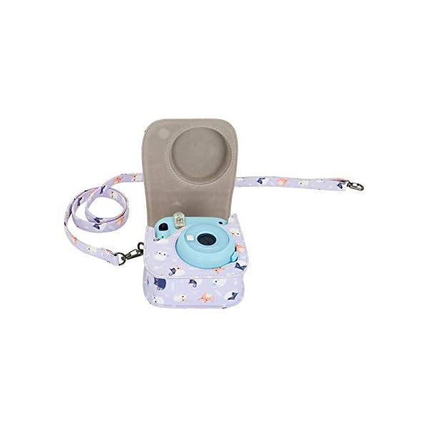 Phetium Sofortbildkamera-Schutzhülle, kompatibel mit Mini 11, PU-Leder-Tasche mit Tasche und verstellbarem Schultergurt… – Bild 7
