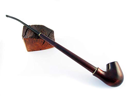 Churchwarden Tobacco Pipes of Pear Root, Wood Pipe "LORD OF THE RINGS" 13 inch/33 cm. Carving Handmade