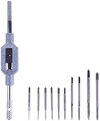 TOLOVI 11pcs Mini Tap Set Metal Hand Tap Thread Wire Tapping Threading Taps Attack M1 M1.2 M1.4 M1.6 M1.7 M1.8 M2 M2.5 M2.6 M3.5 NEW