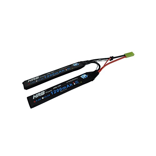 HRB 2S 7.4V 1200mah 25C-50C Lipo Battery Airsoft Tamiya for Gun Model AK Type