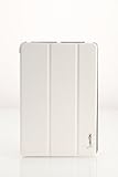 Poetic SLIMLINE Portfolio Case for Apple iPad Mini Tablet White/Black(Automatically Wakes and Puts the iPad Mini to Sleep)(3 Year Manufacturer Warranty From Poetic)