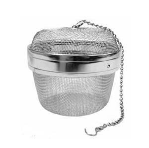 New Twist-Lock Spice Ball Tea Infuser Herb Infuser, Stainless Steel, Big Size (2.5 x 1.5")