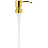 Metal Soap Dispenser Pump Replacement, Bronze Gold, Countertop Bathroom Lotion Container, Holders and Dispensers