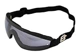 Birdz Eyewear Wing Skydive Skydiving Sports Goggles with Blue Lenses Anti-fog Coated One Piece Lens