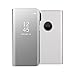 iPhone XS/X Mirror Case,Shinetop Slim Fit Electroplate Plating Smart Clear View Standing Case PC Flip Cover Full Body Shock Absorbent Protective Case for iPhone XS/iPhone X 5.8