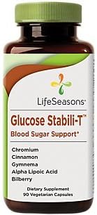 Glucose Stabilit Blood Sugar Support with Chromium, Cinnamon More (90 Vegetarian Capsules)