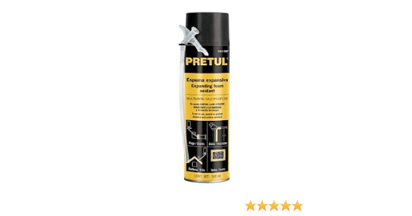 Amazon.com: Espuma expansiva, 16.9 fl oz, Pretul : Herramientas y Mejoras  del Hogar