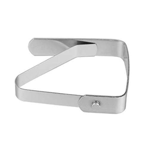FineInno Stainless Steel Tablecloth Clips Table Cover Clamps Endurable Metal Tablecloth Holders Anti Wind for Home Party and Picnic (10pack)