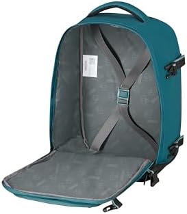 Take2Cabin - Bagaglio a mano Underseat (40 x 25 x 20 cm - 24 L - 0,50 kg) - Borsa da cabina, Zaino aereo S Underseat, Turchese (Totally Teal)