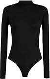 WearAll Women's Plus Size Turtle Bodysuit Top