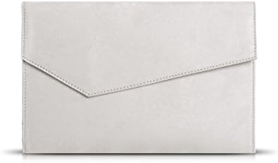 GESSY Women Faux Suede Envelope Clutch Chain Strap Magnet Hook Purse with Pocket