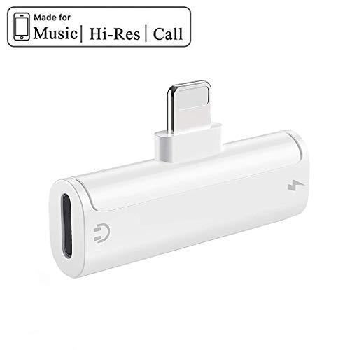 Headphone Jack Adapter Charge Earphone Cable Car Charge AUX Audio Connector Accessories [Audio+Charge+Call+Volume Control ] for iPhone 7/7 Plus/ 8/8 Plus/X/Xs/Xs Max/XR Support for iOS12 and Above