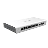 NETGEAR 10-Port Gigabit Ethernet Insight Managed Smart Cloud Switch (GC110) - with 2 x 1G SFP, Desktop