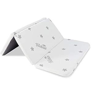 Trifold Square Playard/Playpen Mattress Topper, Waterproof & Non-Slip Play Yard 36″ x 36″ Mattress Topper